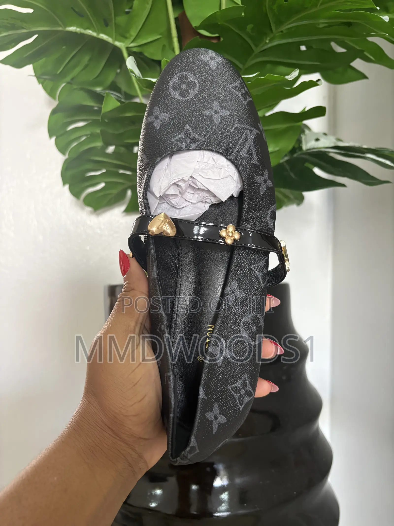 Leather LV Ballerina
