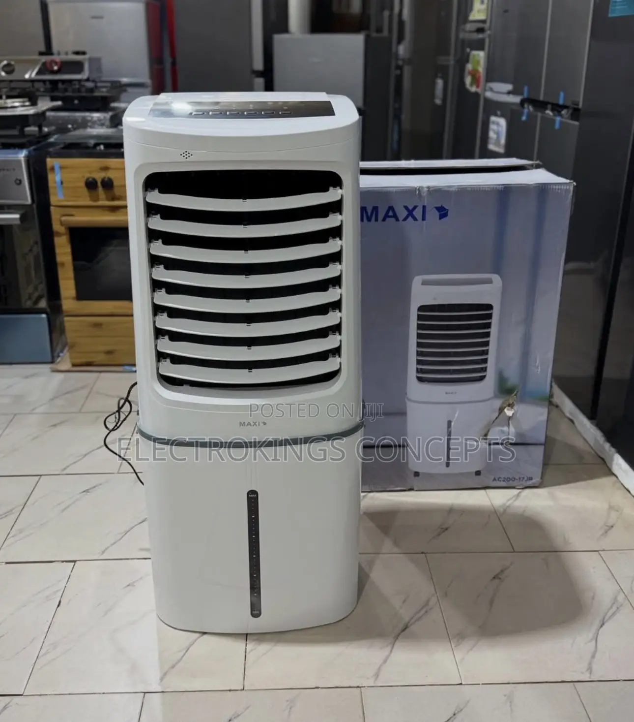 Maxi 50L Air Cooler 200W – Remote Control Portable Cooler
