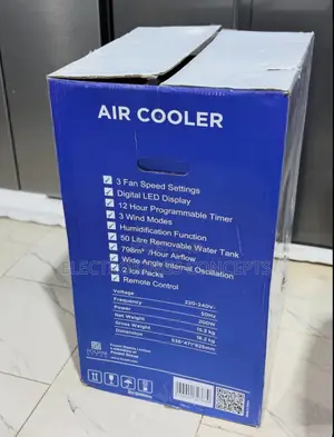 Maxi 50L Air Cooler 200W – Remote Control Portable Cooler