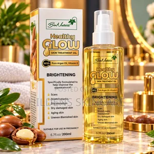 BioNature Healthy Glow Skin Treatment Oil 200ml –Argan Oil & Vitamin E