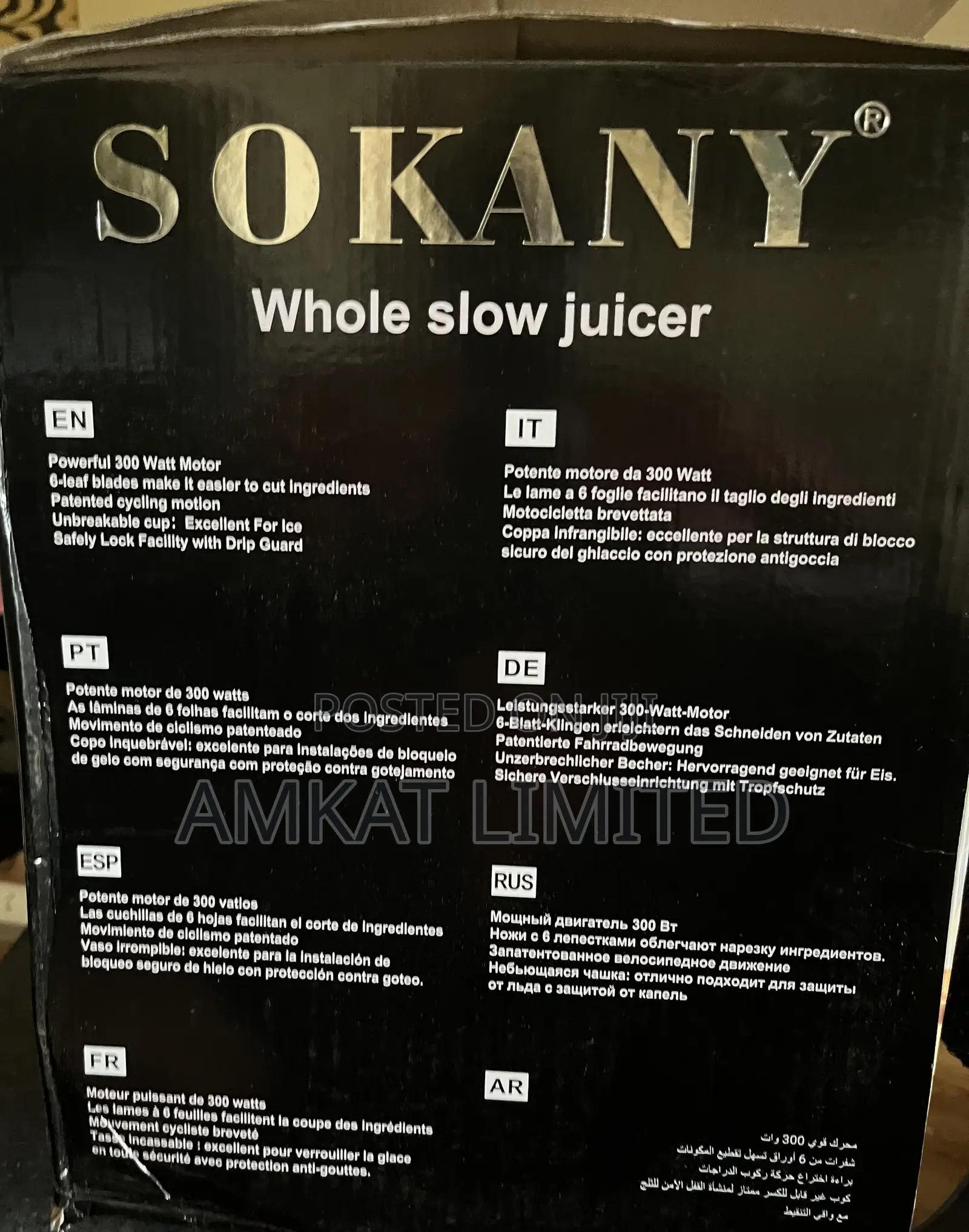 Sokany Whole Slow Juicer