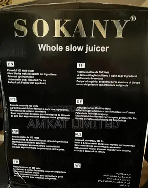 Sokany Whole Slow Juicer