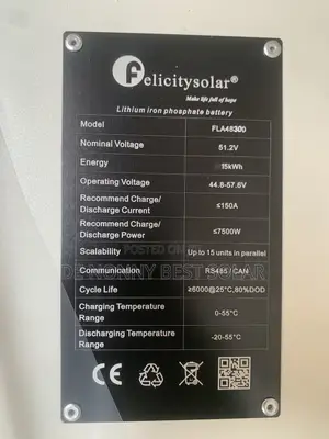 FLA 15kwh 48V Felicity Lithium Ion Battery