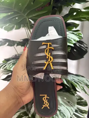 YSL Leather Slippers