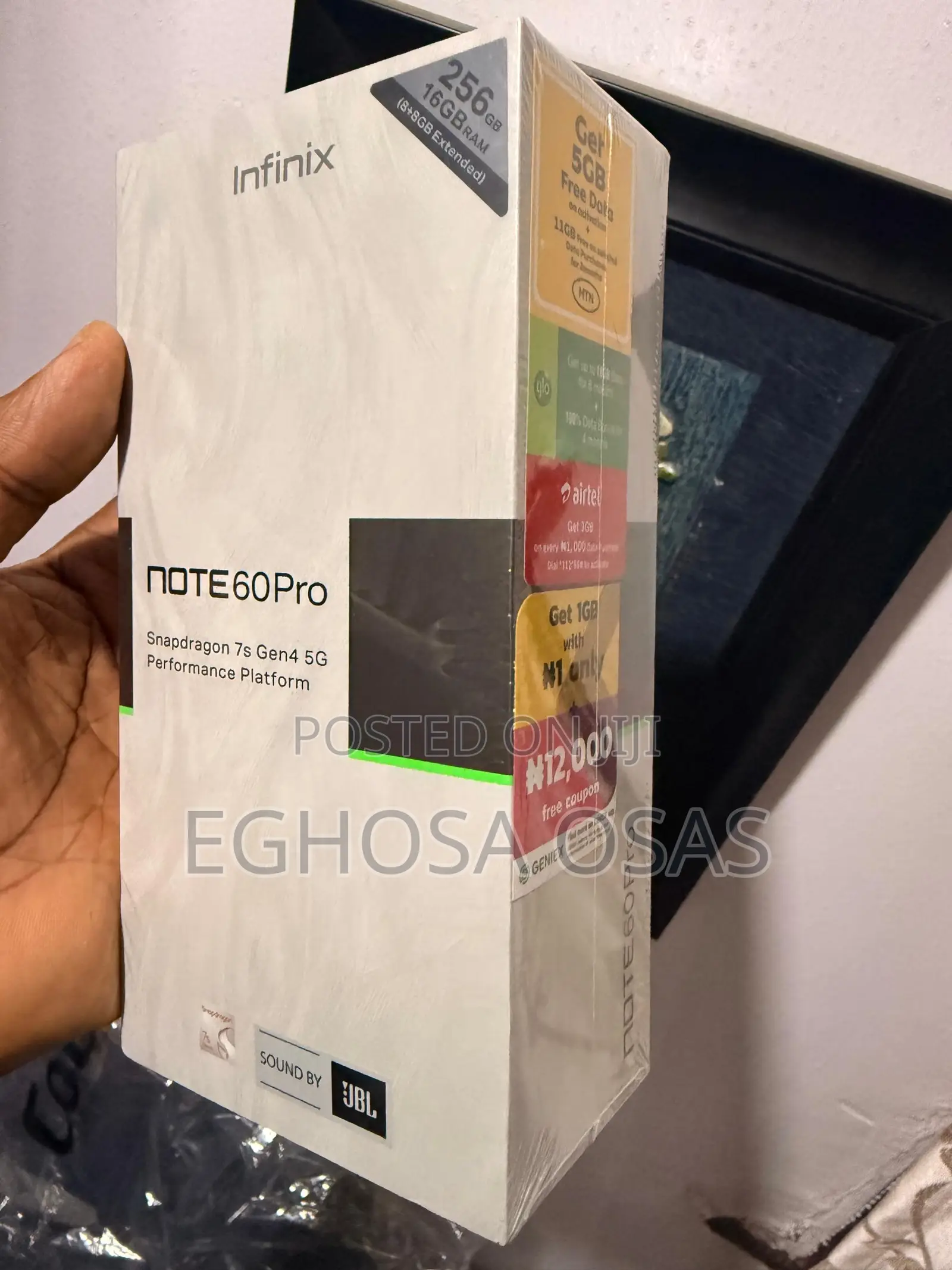 New Infinix Note 60 Pro 256 GB Graphite