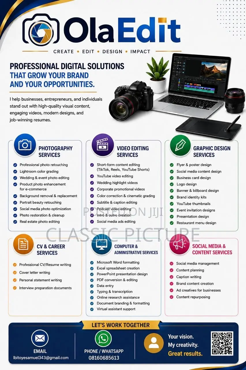 Olaedit – Your All-in-One Creative & Digital Services Partner!