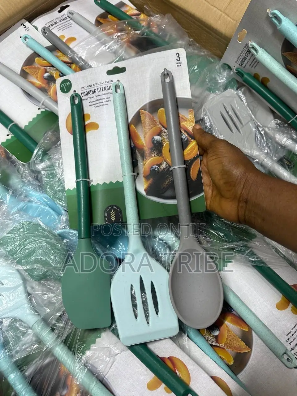 3pcs Silicone Spoon Set