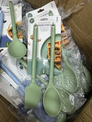 2pcs Silicone Cooking Spoon Set