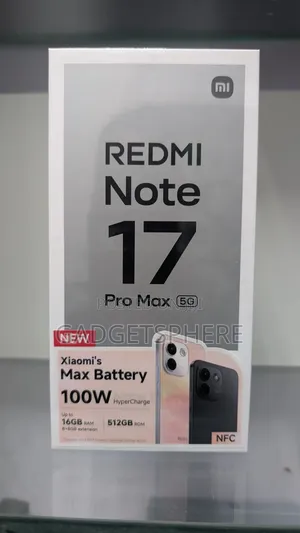New Xiaomi Redmi Note 17 Pro Max 512 GB Black