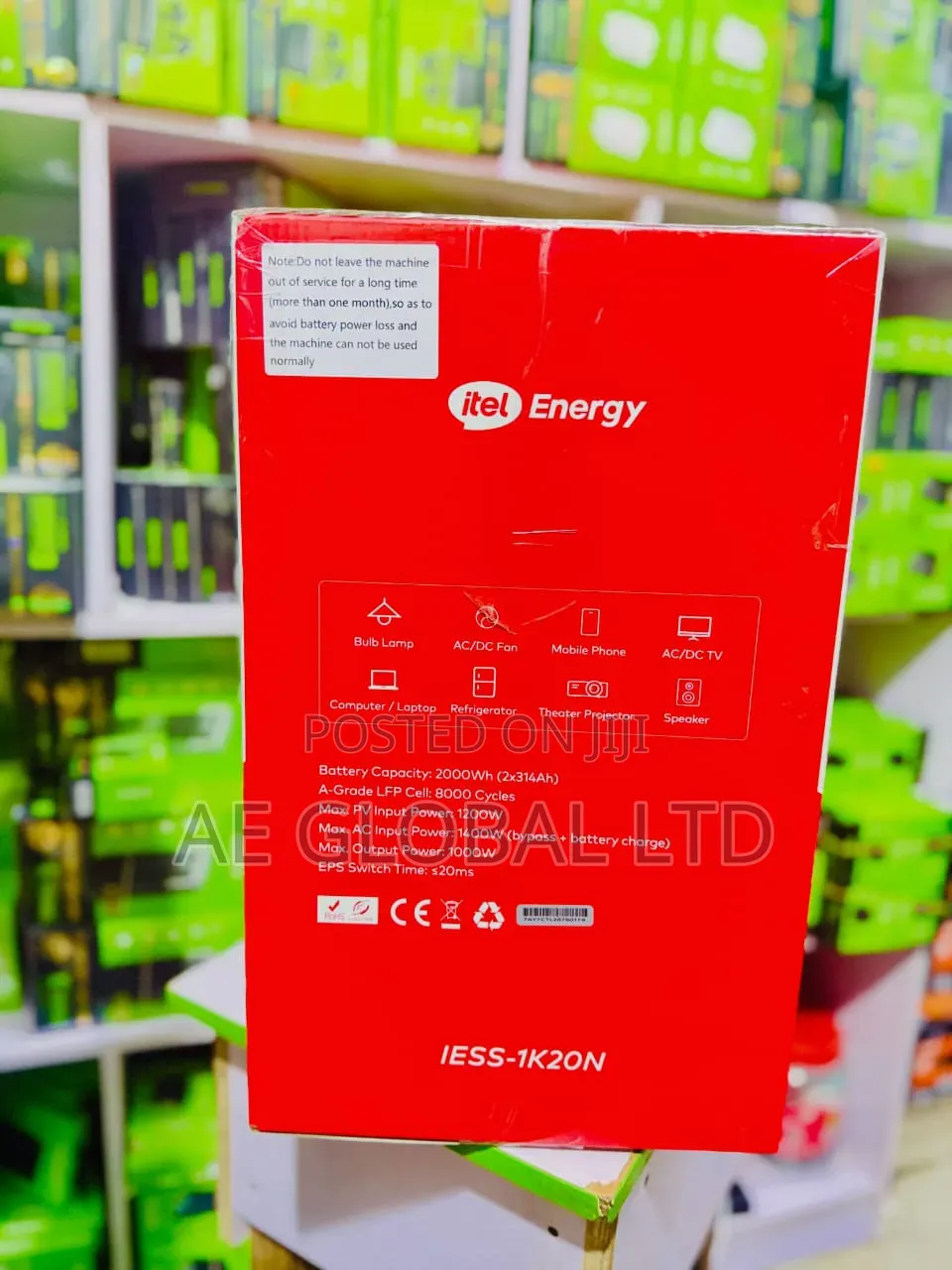 Itel Power Tank 2000kwh/1000w