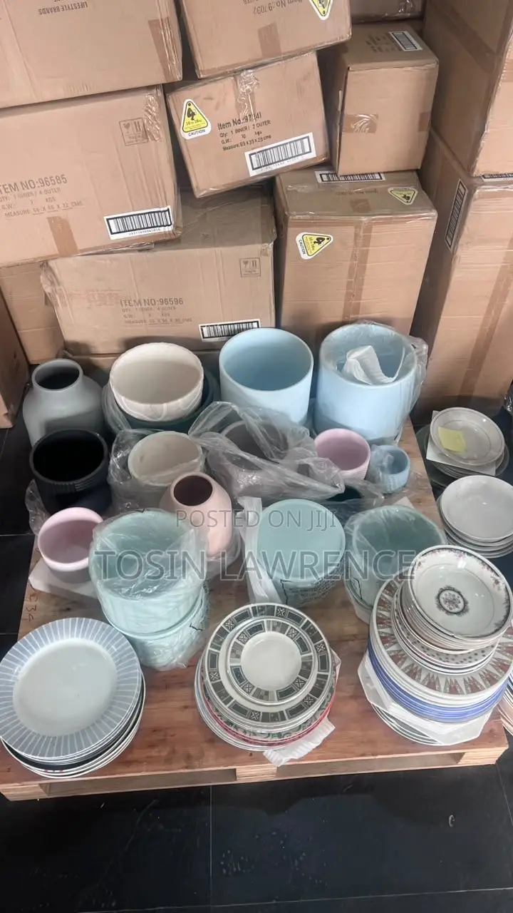 House Hold Furnitures- Plates Etc