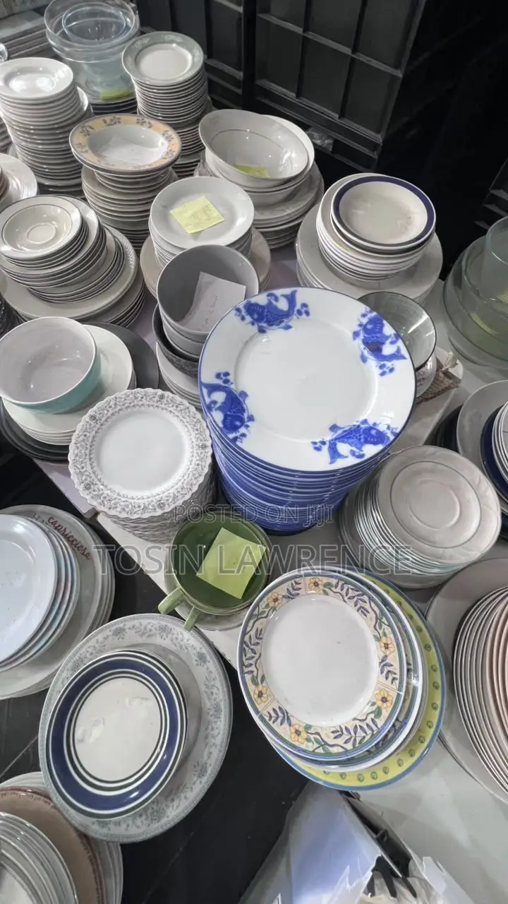 House Hold Furnitures- Plates Etc