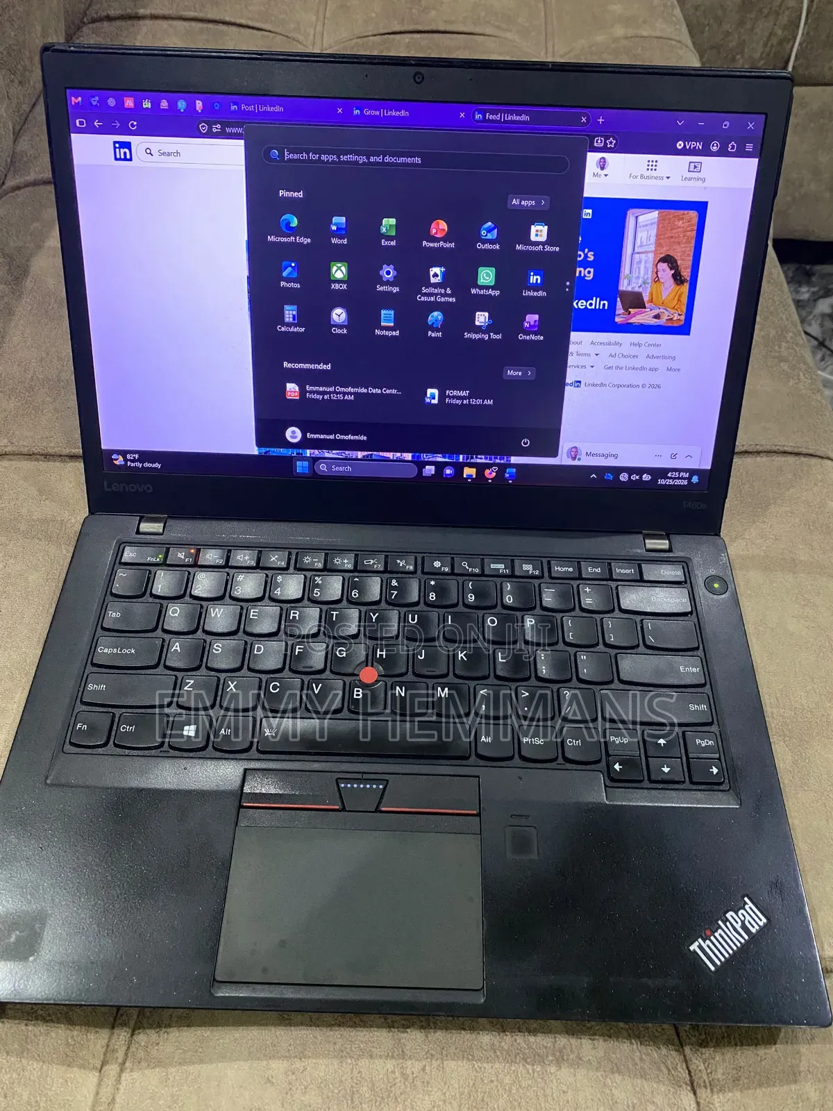 Laptop Lenovo ThinkPad T460s 8GB Intel Core i5 SSD 256GB