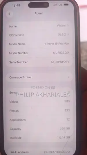 Apple iPhone 15 Pro Max 256 GB Silver