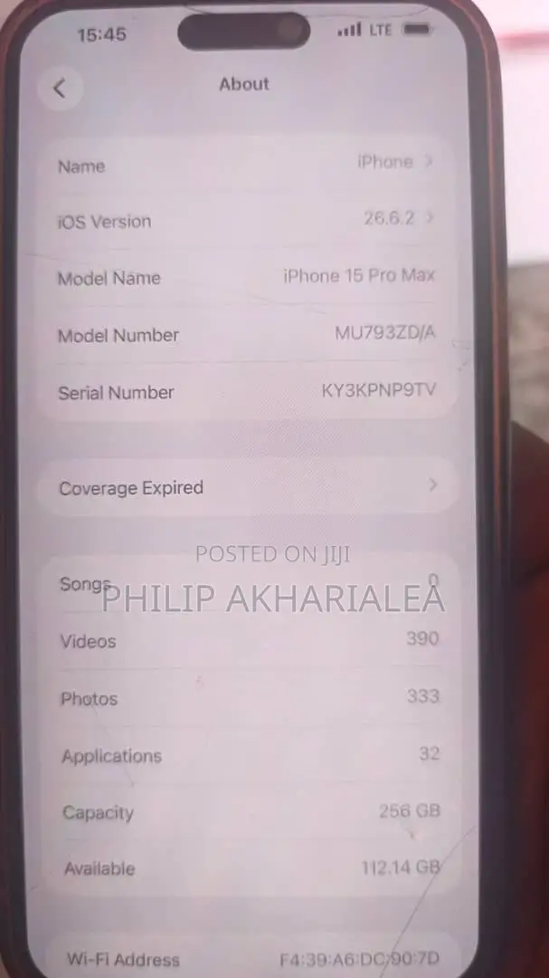 Apple iPhone 15 Pro Max 256 GB Silver