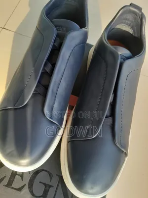 Zegna Triple Stitch Italian Designer Sneakers - Size 47