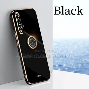Huawei Nova 5T Back Pouch With Finger Ring Holder Luxury 6D Plating