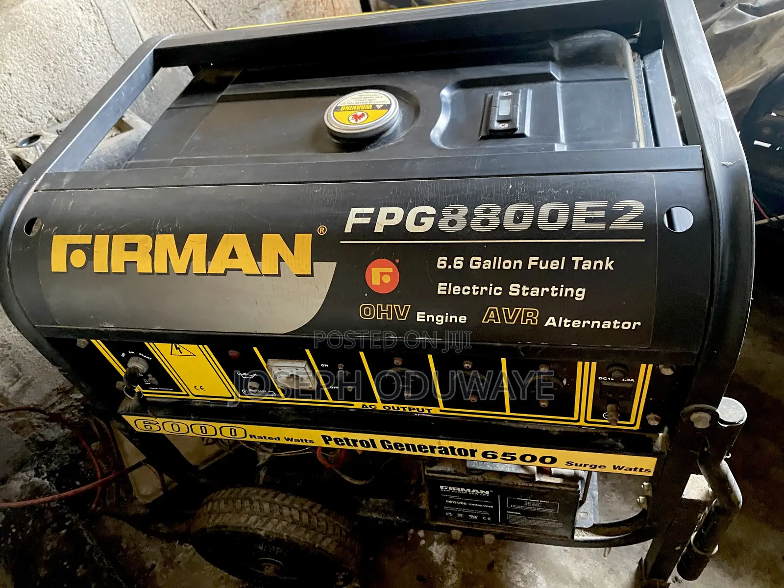 FIRMAN 6.0KVA GeneratorFPG8800E2 Key Start