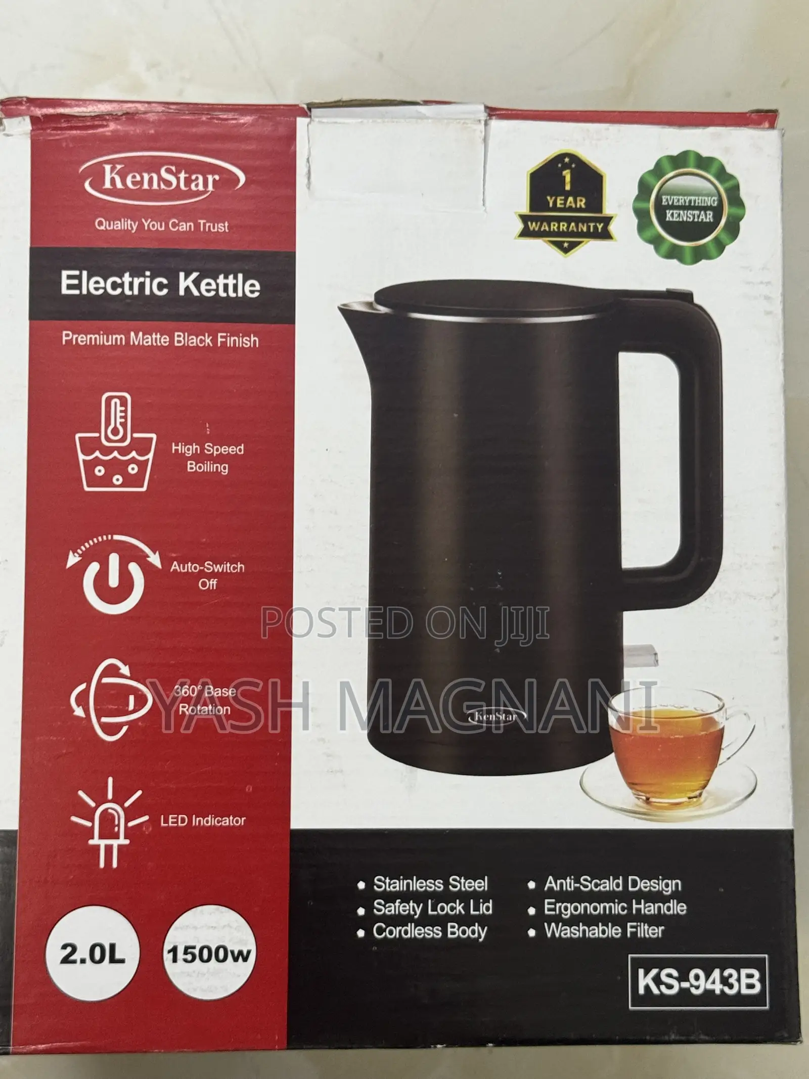 Kenstar Electric Kettle 2 Litre