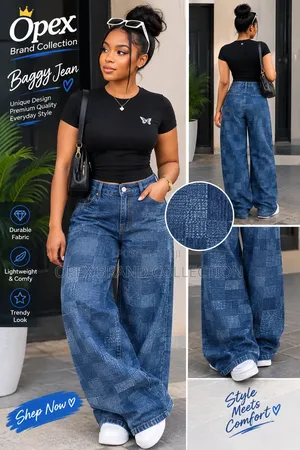 New Checkers Baggy Jeans