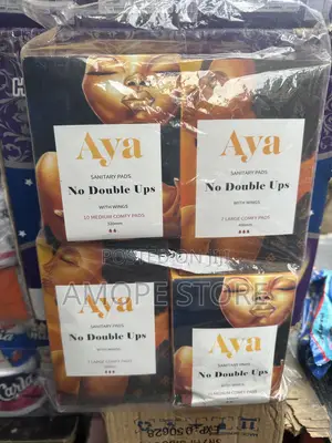 : Aya No Double Ups Sanitary Pads With Wings – Medium and Large Comfor