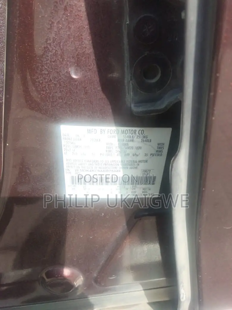 Ford Edge 2012 Brown
