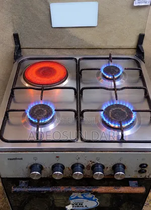 Fairly Used Scanfrost 50x50cm 3 Gas Burner 1 Hotplate Cooker