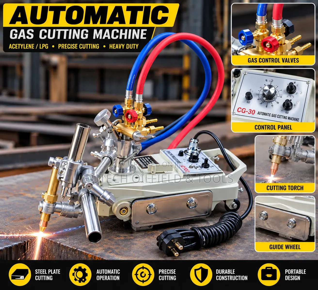 Automatic LPG Gas Cutting Machine / Gas Cutting Torch System