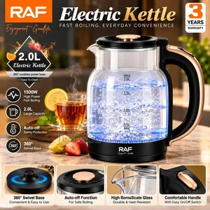 RAF 2.0L Electric Glass Kettle