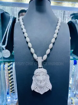 Pure Iced Cuban Diamond Chain and Pendant