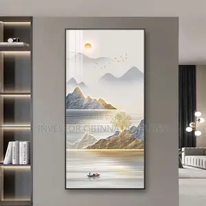 Modern Light Luxury Entrance Wall Art Canvas Print