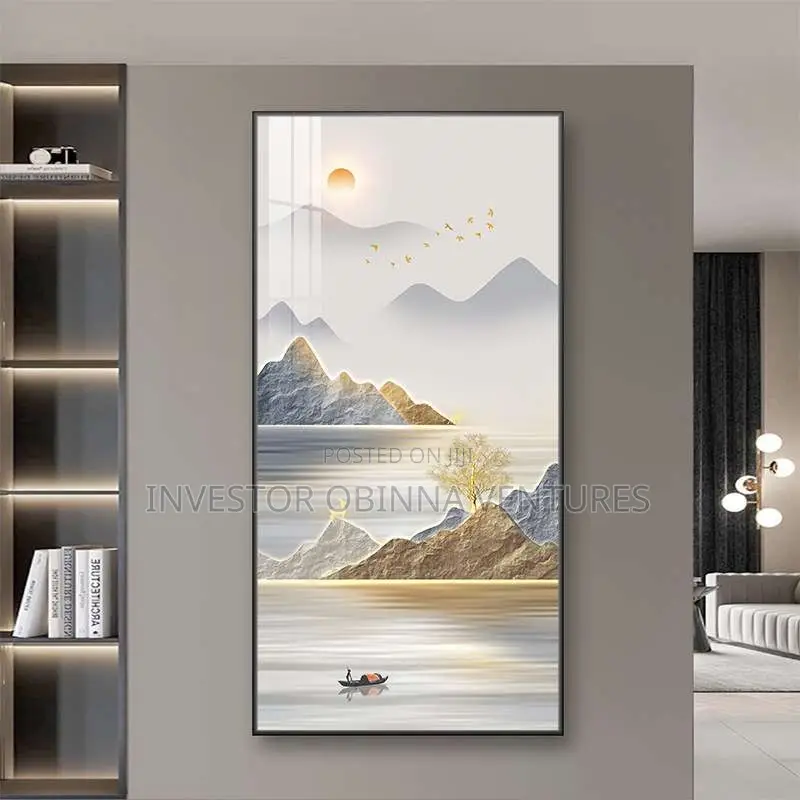 Modern Light Luxury Entrance Wall Art Canvas Print