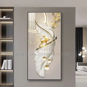 Modern Light Luxury Entrance Wall Art Canvas Print