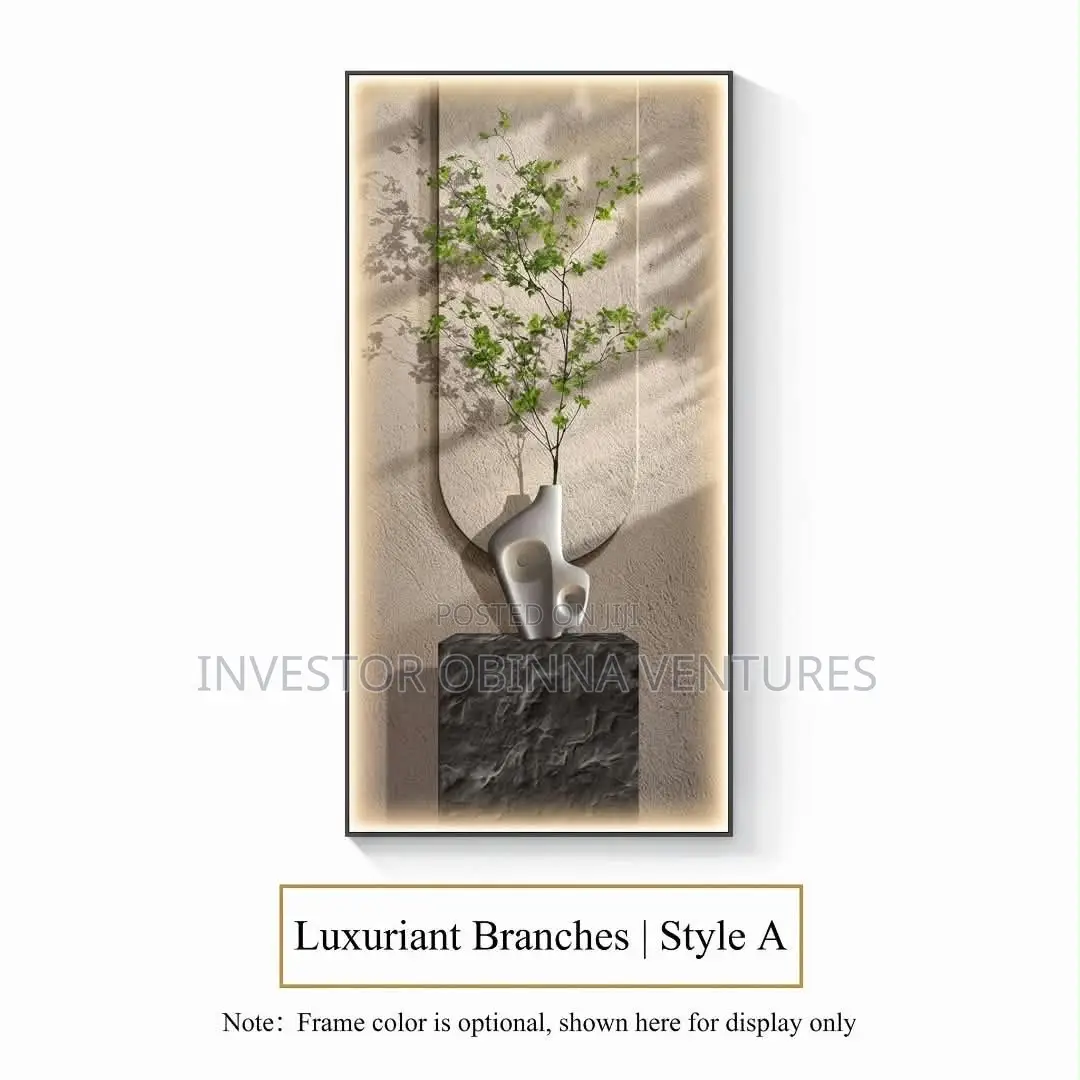 Luxuriant Branches Wall Art (LED Light Canvas)