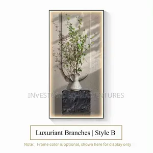 Luxuriant Branches Wall Art (LED Light Canvas)