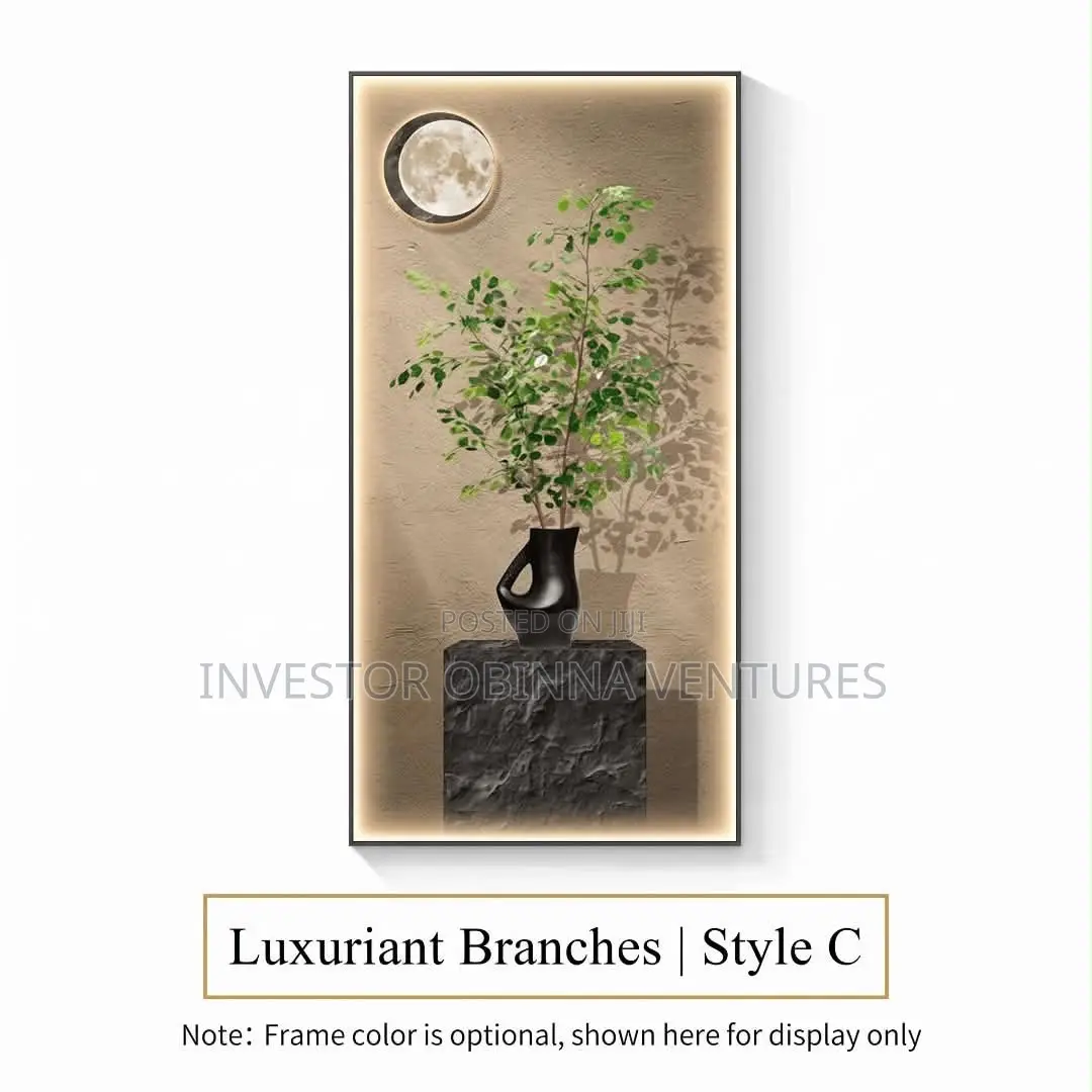 Luxuriant Branches Wall Art (LED Light Canvas)