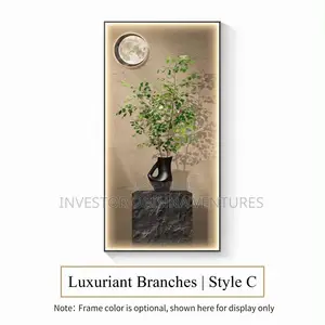 Luxuriant Branches Wall Art (LED Light Canvas)