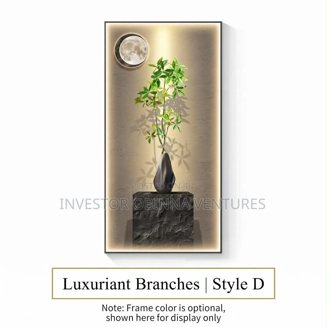 Luxuriant Branches Wall Art (LED Light Canvas)