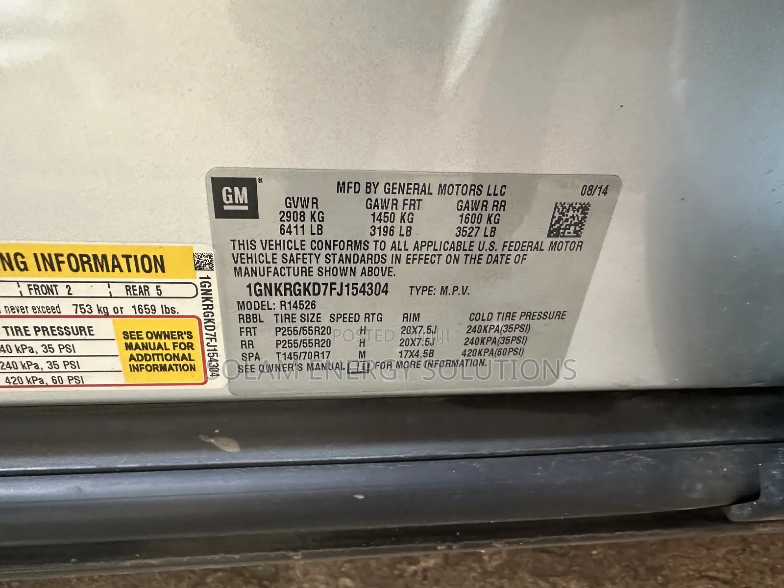 Chevrolet Traverse 2015 Silver