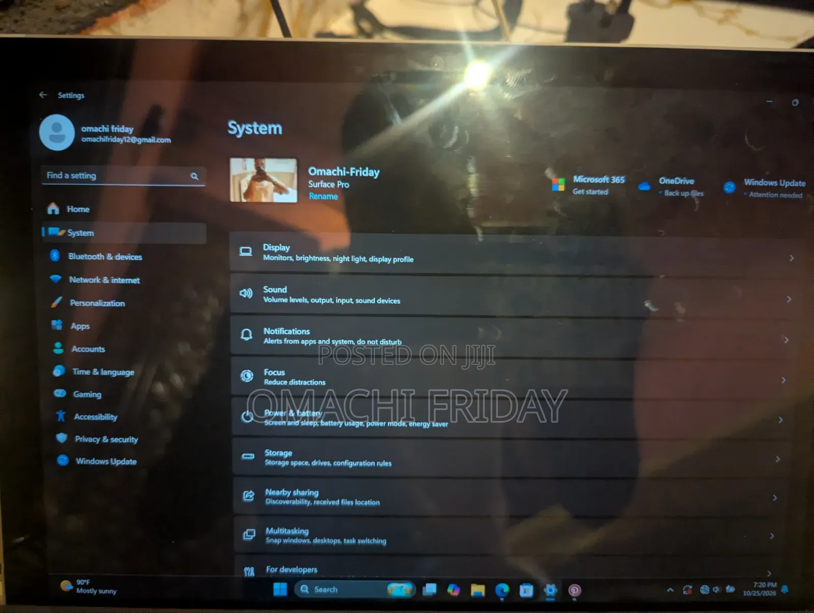 Laptop Microsoft Surface Pro 8GB Intel Core i5 SSD 256GB