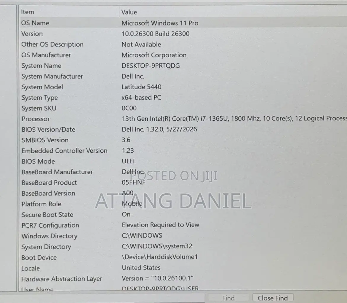 Laptop Dell Latitude 5440 16GB Intel Core i7 SSD 512GB