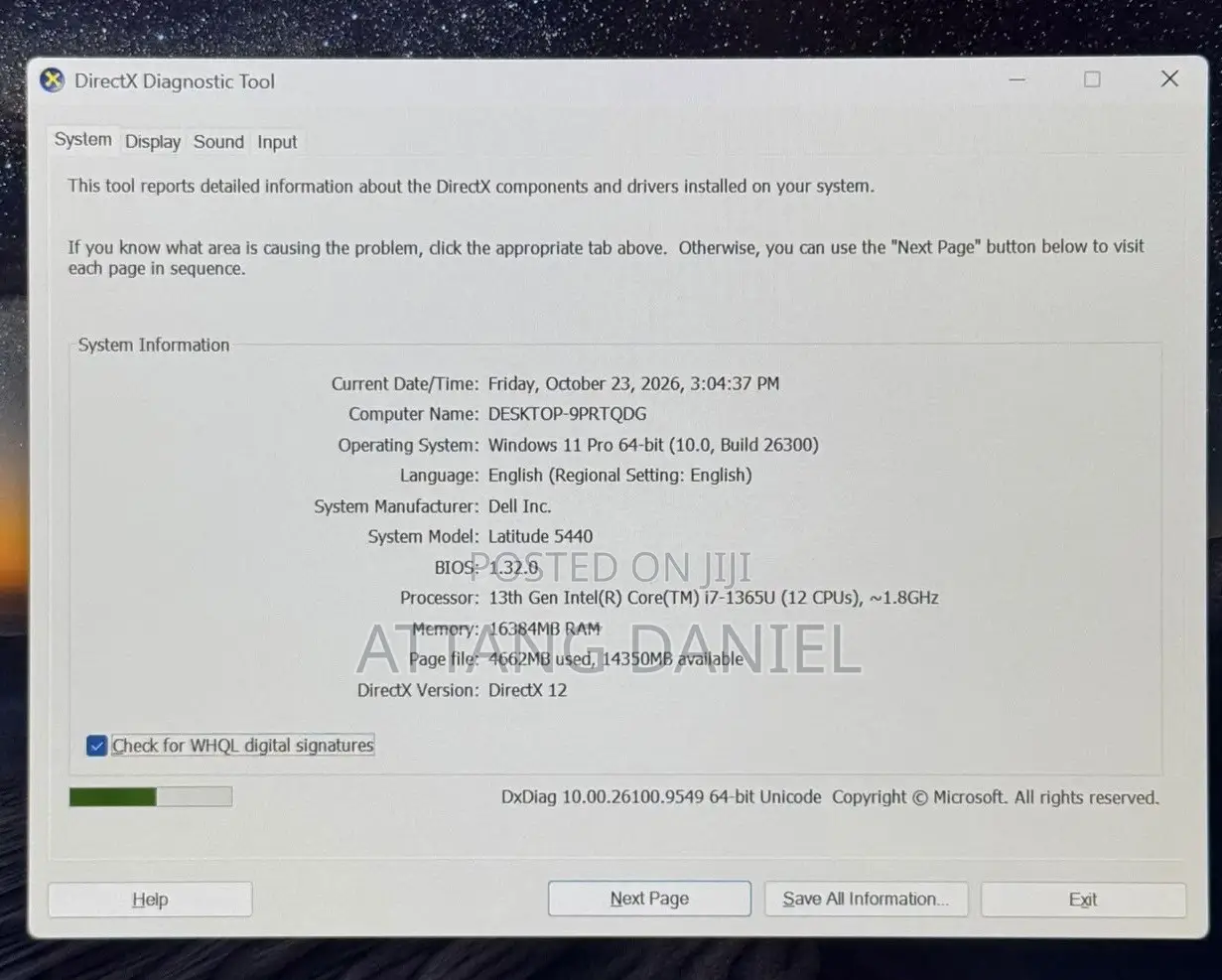 Laptop Dell Latitude 5440 16GB Intel Core i7 SSD 512GB