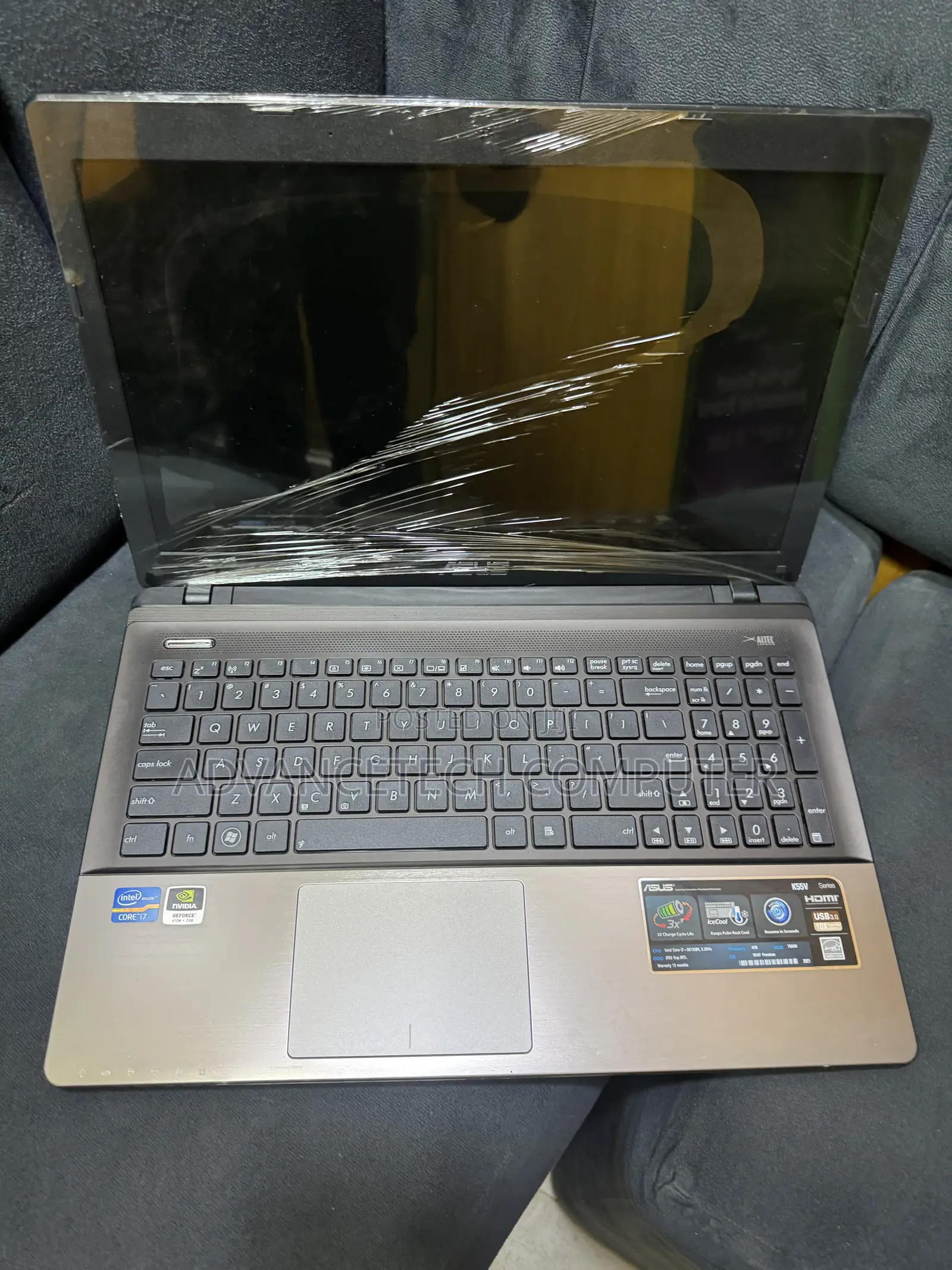 Laptop Asus K55VM 8GB Intel Core i7 SSD 128GB