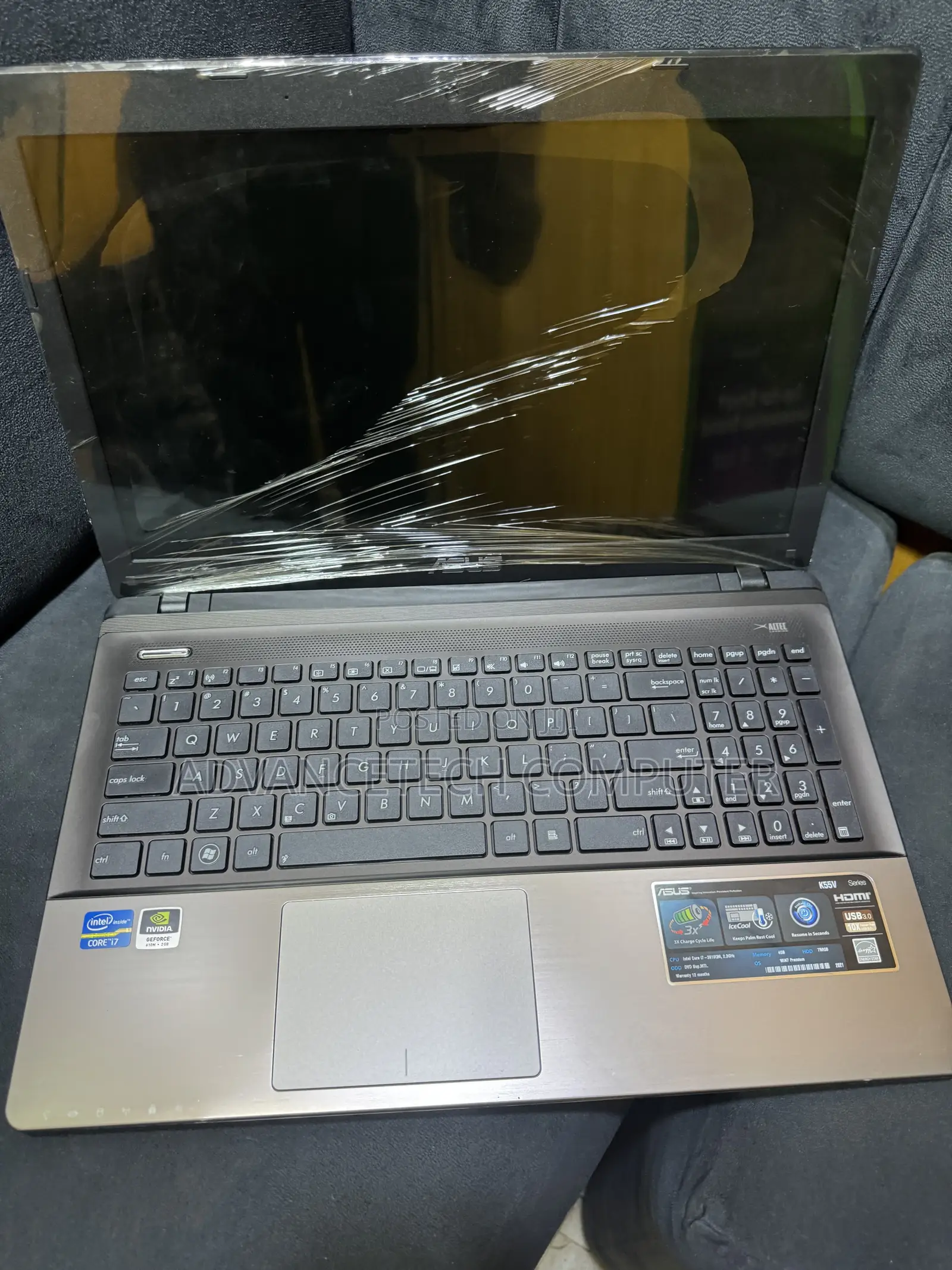 Laptop Asus K55VM 8GB Intel Core i7 SSD 128GB