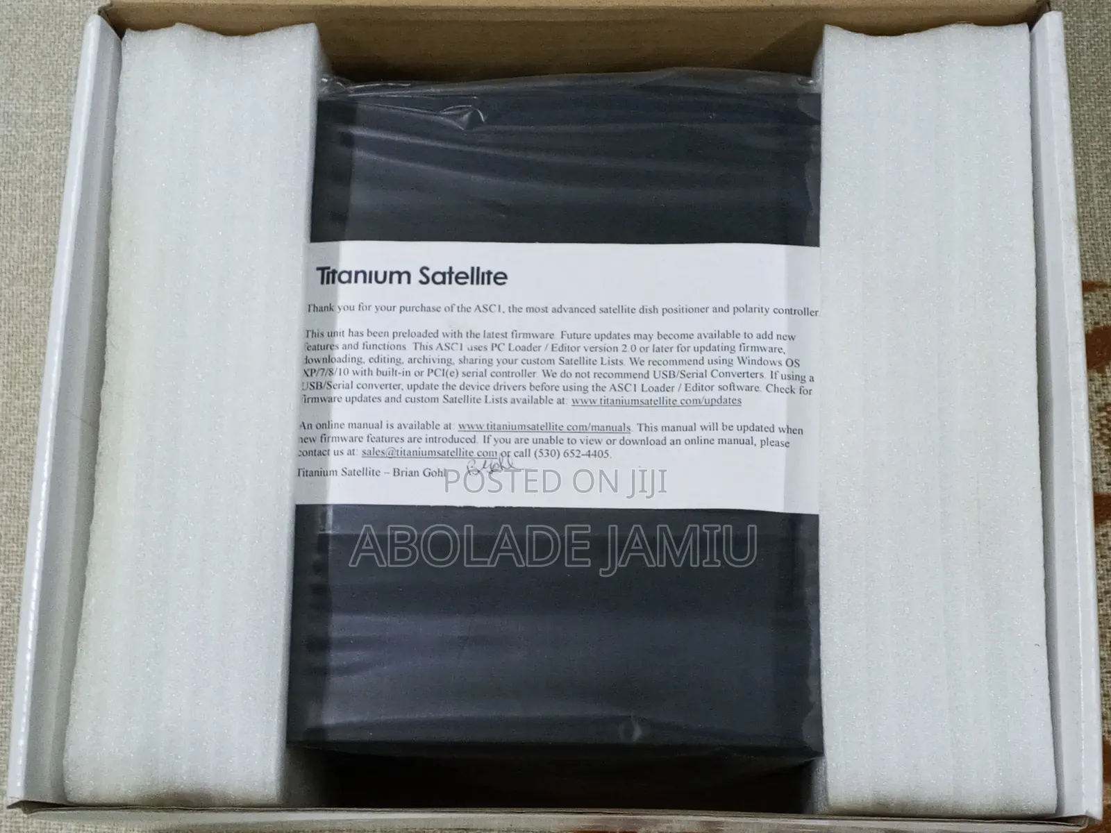 Titanium Satellite ASC1 Actuator & Polarization Controller