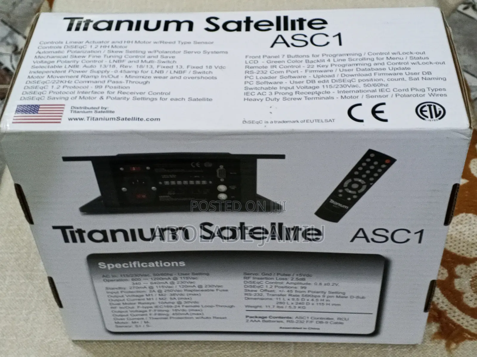 Titanium Satellite ASC1 Actuator & Polarization Controller