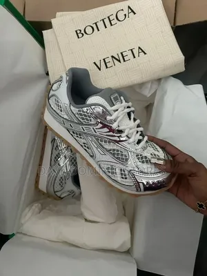 The Bottega Veneta Orbit Sneakers in White Optic