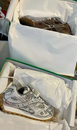 The Bottega Veneta Orbit Sneakers in White Optic