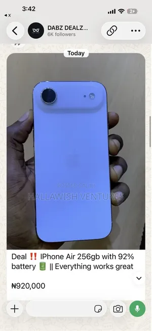 New Apple iPhone Air 1 TB