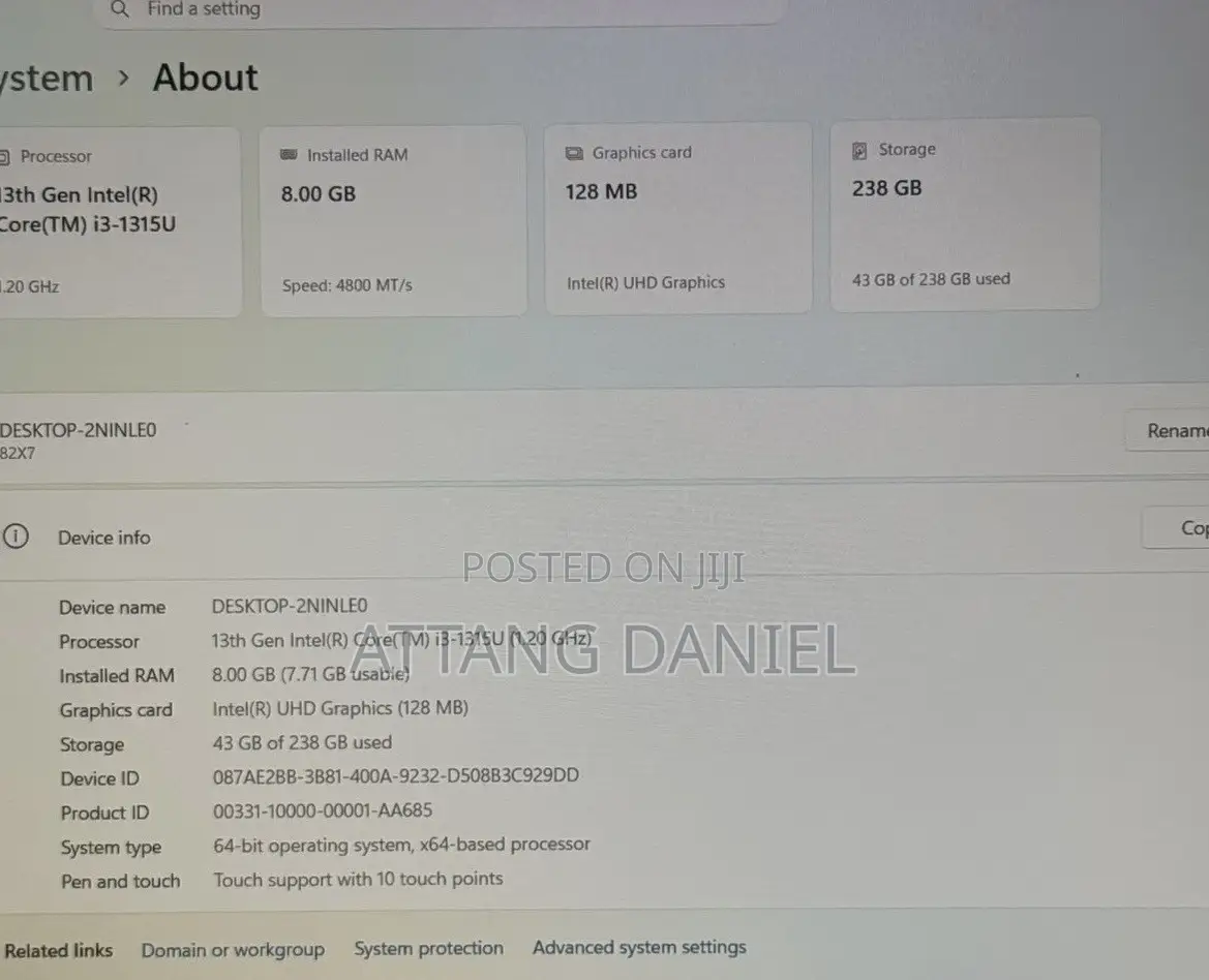 Laptop Lenovo Ideapad 3 8GB Intel Core i3 SSD 256GB